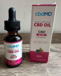 A tester image of cbdMD Oil