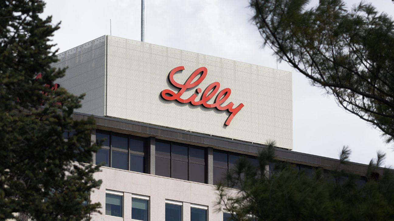 Exterior of Eli Lilly headquarters