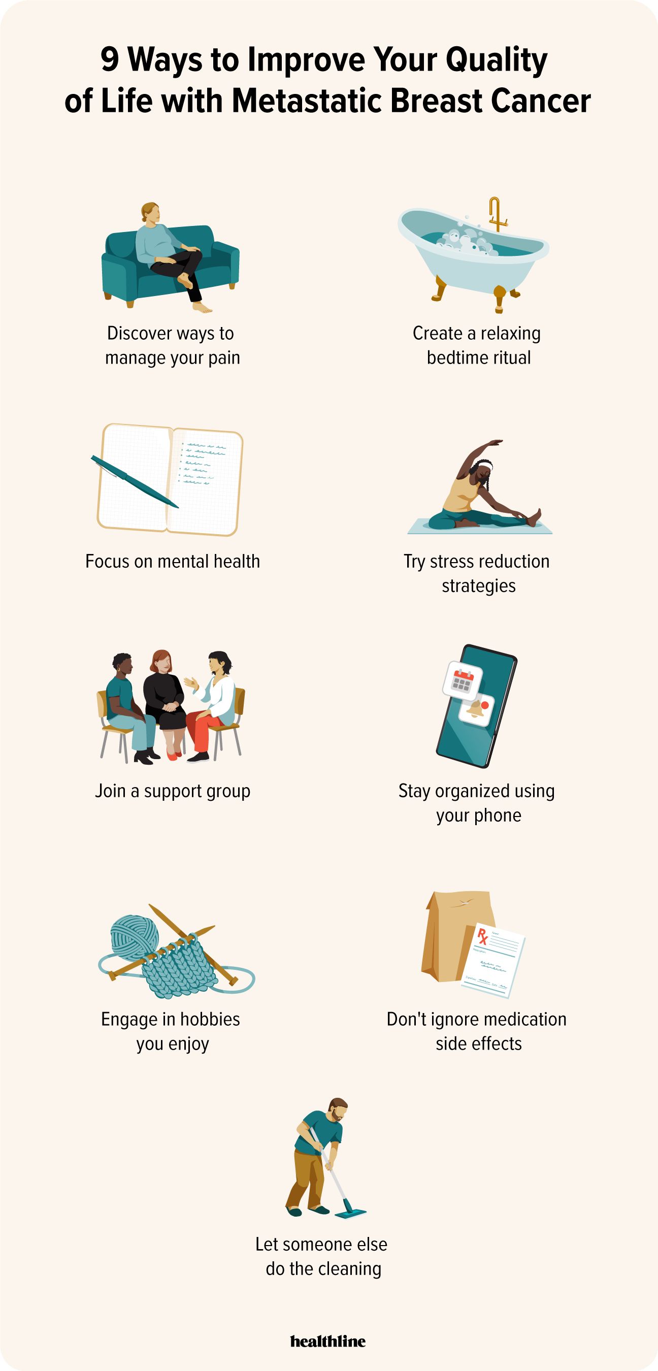 9 ways to improve quality of life with metastatic breast cancer