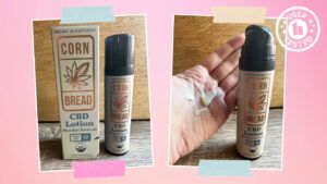 cornbread hemp cbd lotion tester photo from Christy Snyder