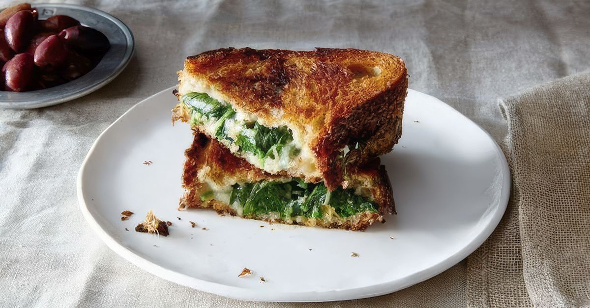 Spanakopita Grilled Cheese