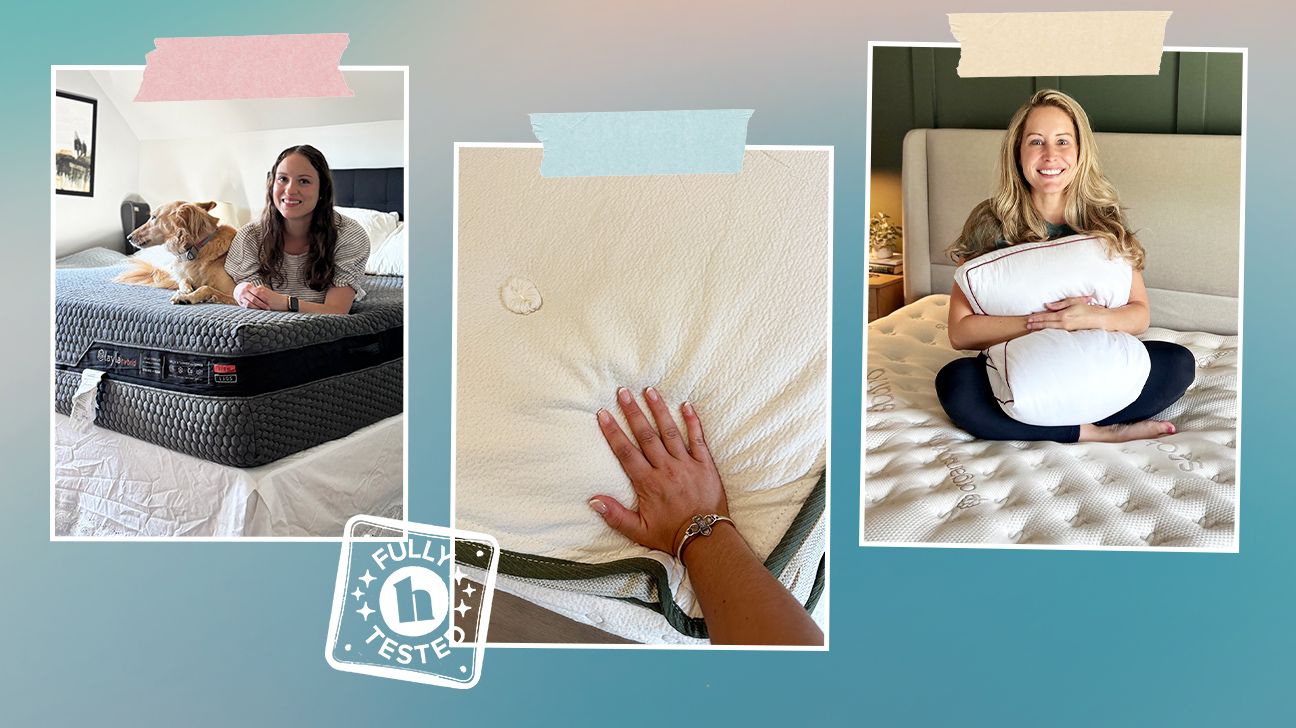 Our tester's images of the best hybrid mattresses of 2025.
