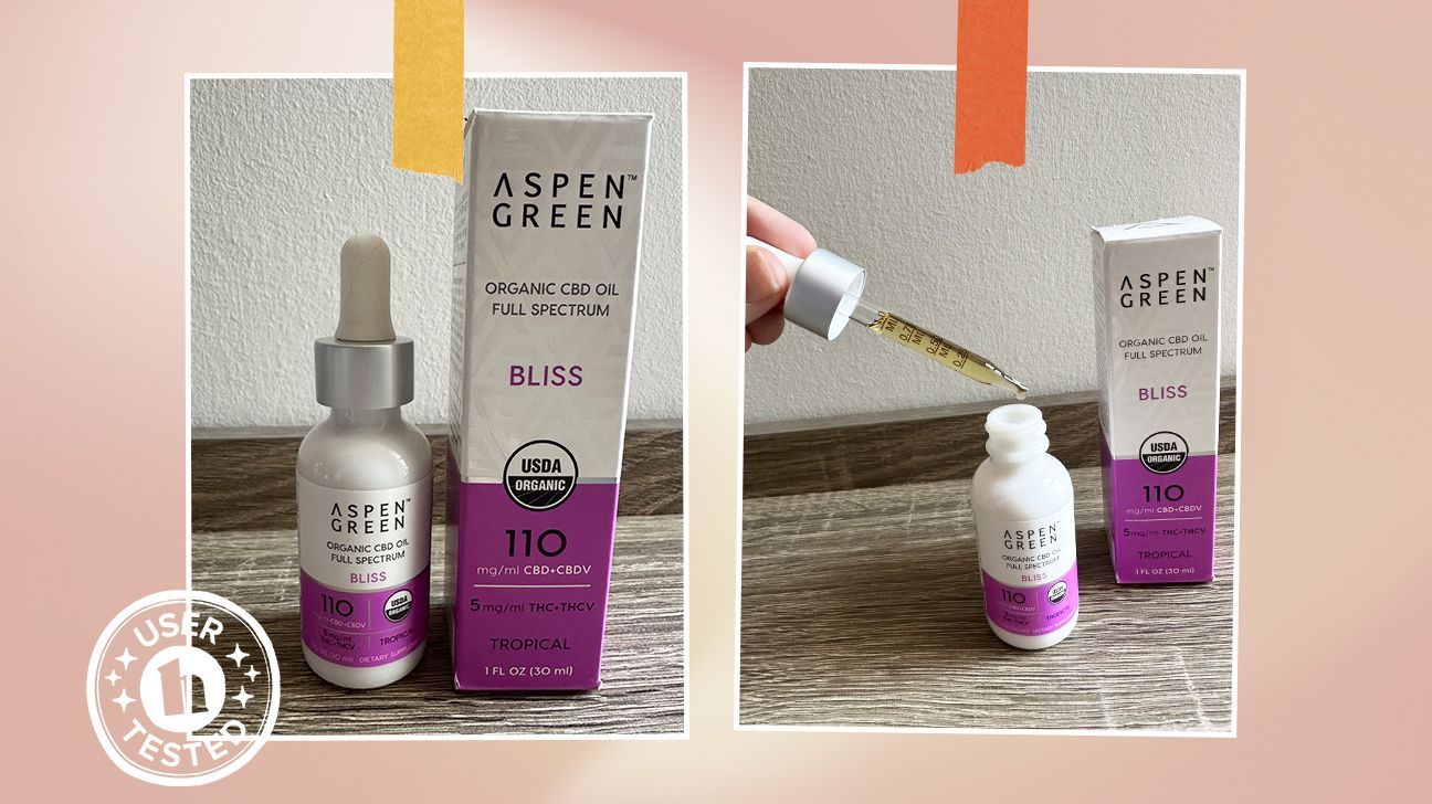 Healthline tester photos of Aspen Green CBD oil by Christy Snyder.
