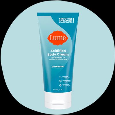 Lume deodorant body cream tube spotlight