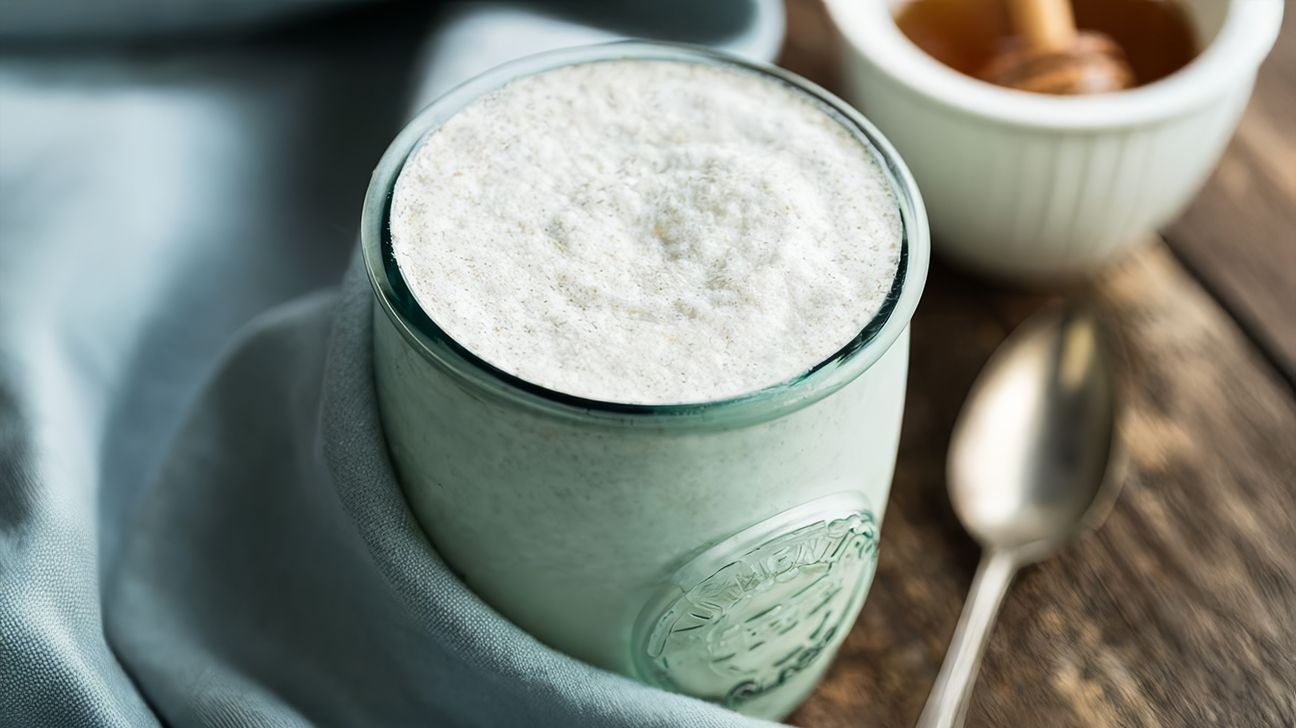 Matcha green tea shake.
