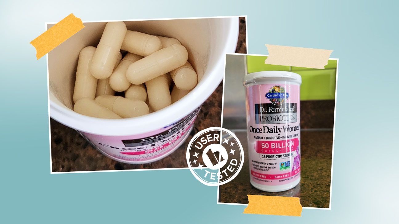 garden of life women's probiotics tester photo collage Alice Porter