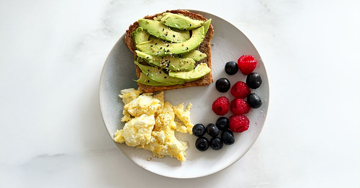 Avocado Toast and Scrambled Eggs