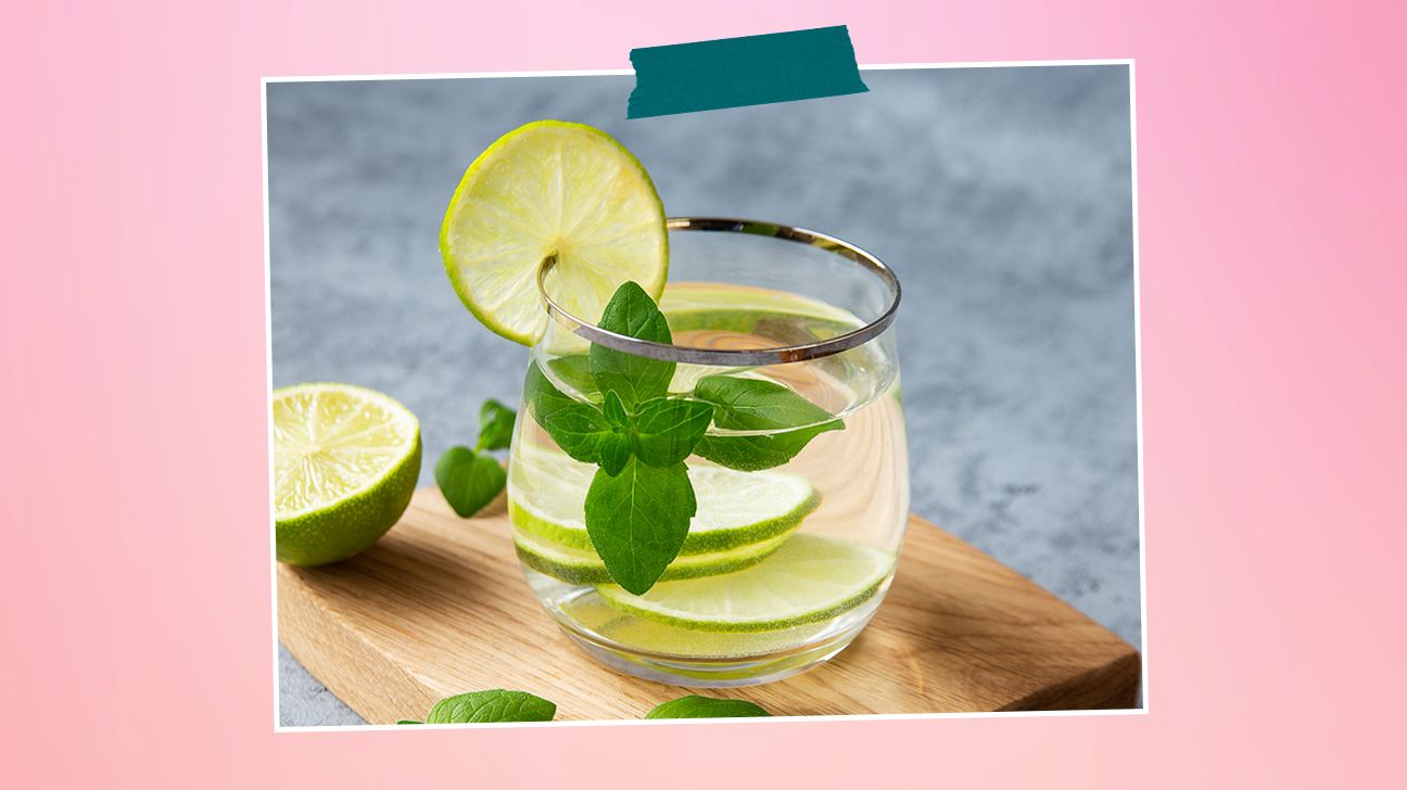 Basil lime spa water