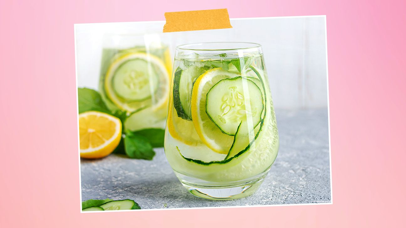 Cucumber and mint spa water