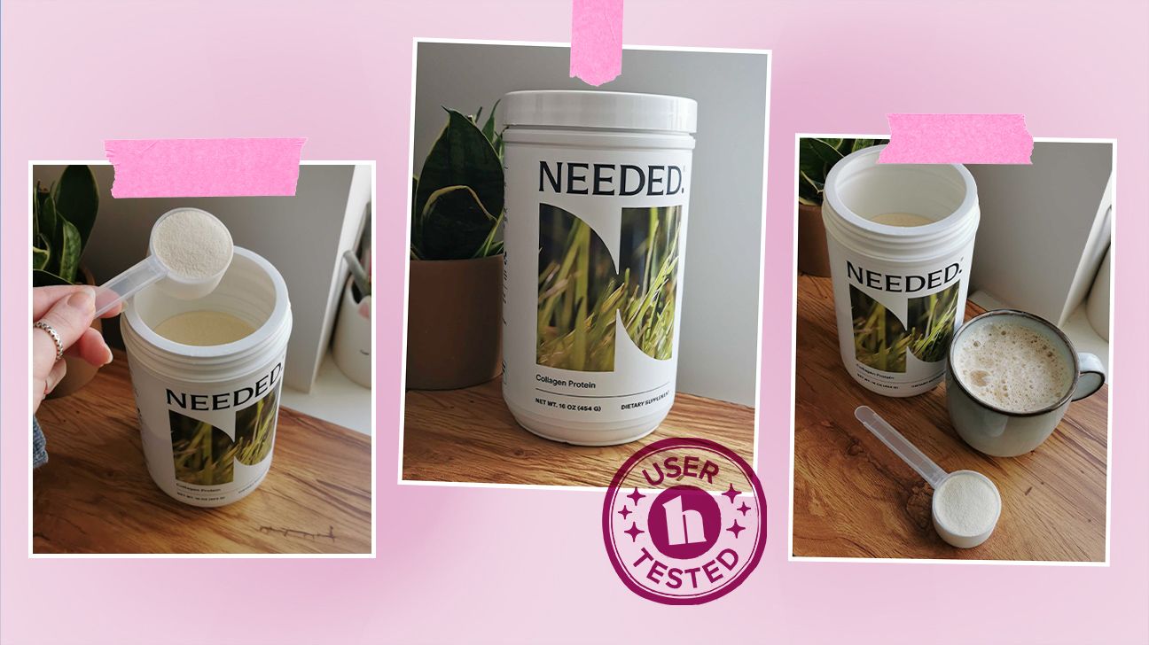 Healthline tester images of Needed Collagen powder