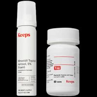 Keeps 生髮產品推薦|Minoxidil 5%、Finasteride、Ketoconazole 選購指南 4 Keeps Finasteride Tablets and Minoxidil Bundle:整體稀疏的雙重方案