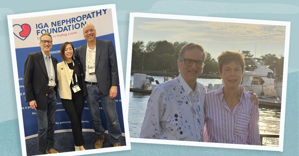 Photos of Stuart Miller, IgA nephropathy patient advocate