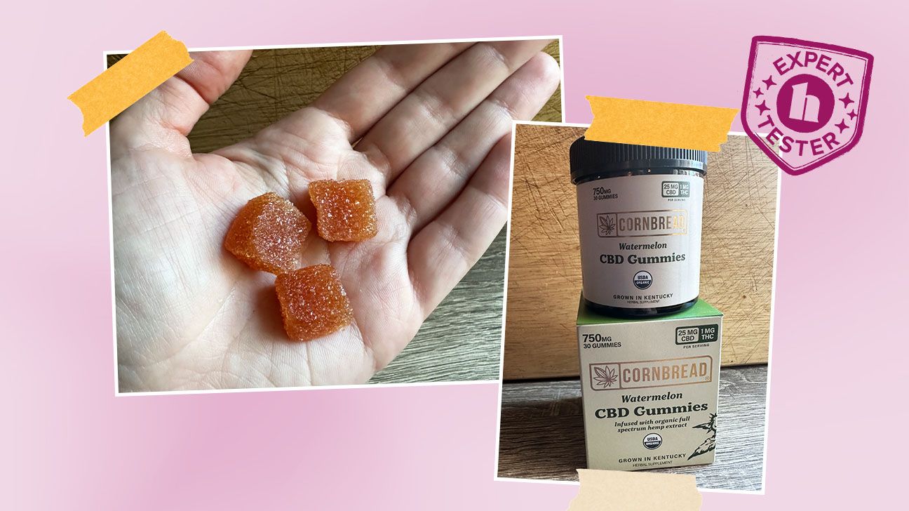 Tester photos of Cornbread Hemp CBD gummies
