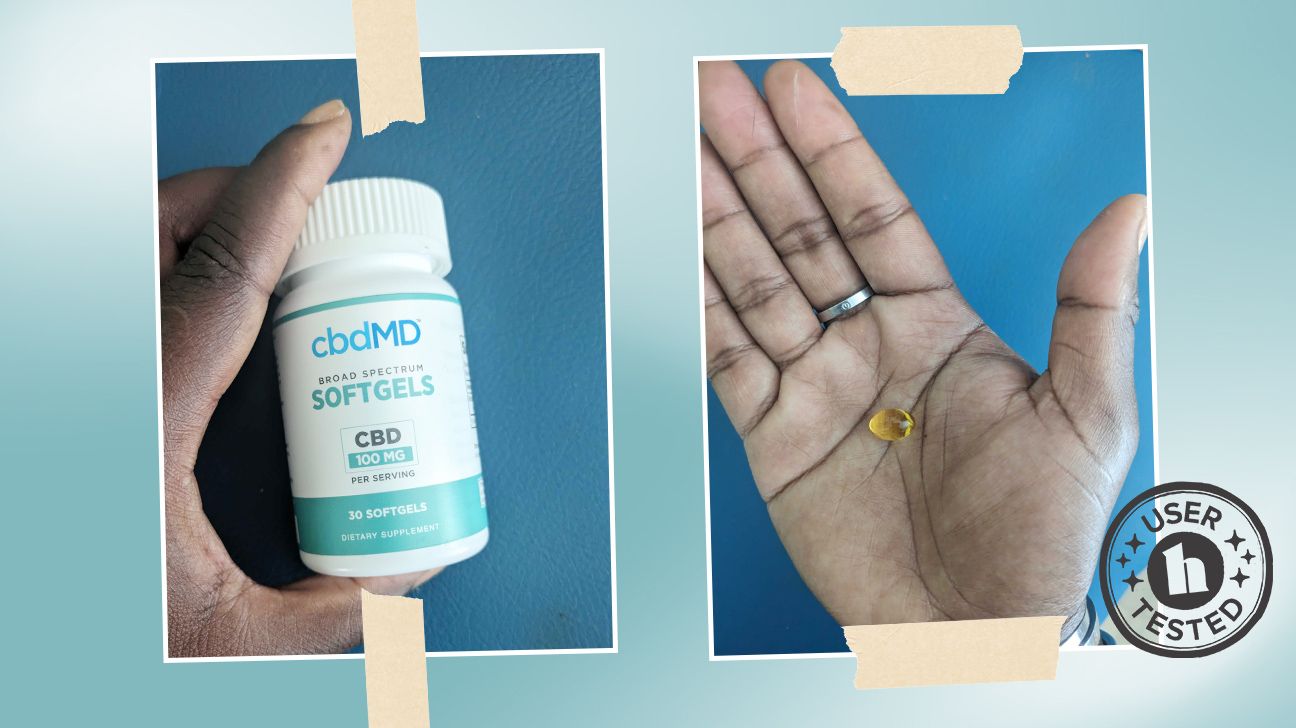 tester review photos of cbdmd capsules from Kristin Currin
