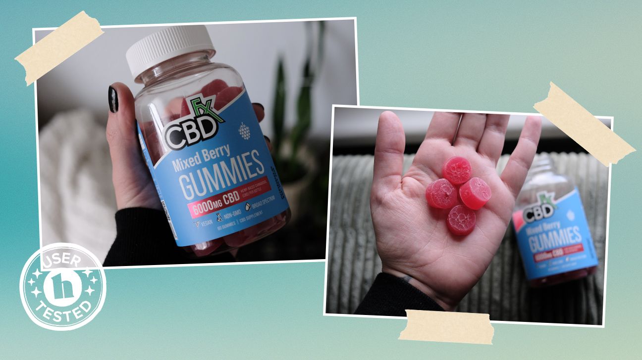 CBDfx gummies tester review photos by Morgan Mandriota.