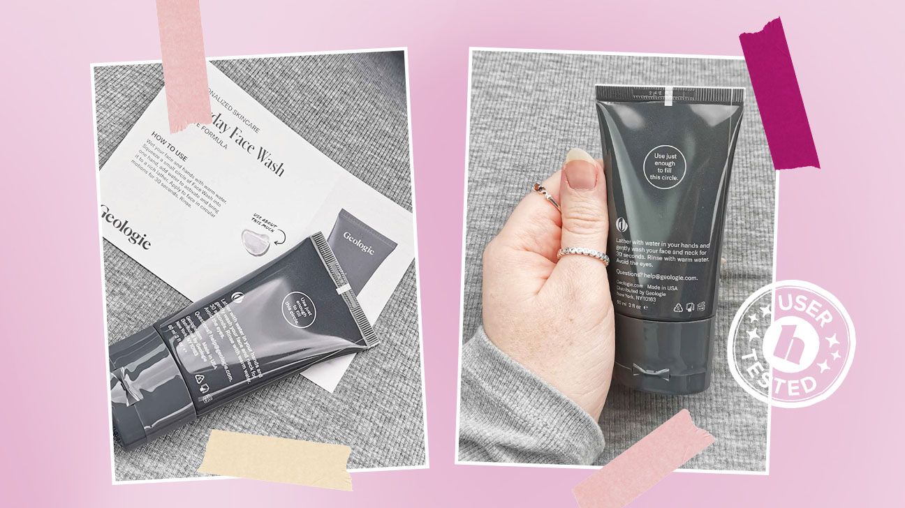 Healthline tester images of Geologie sensitive face wash