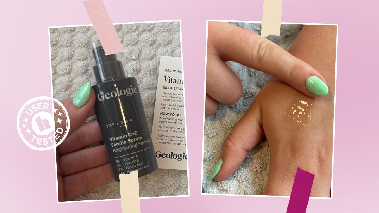 Healthline tester images of geologie's vitamin C serum