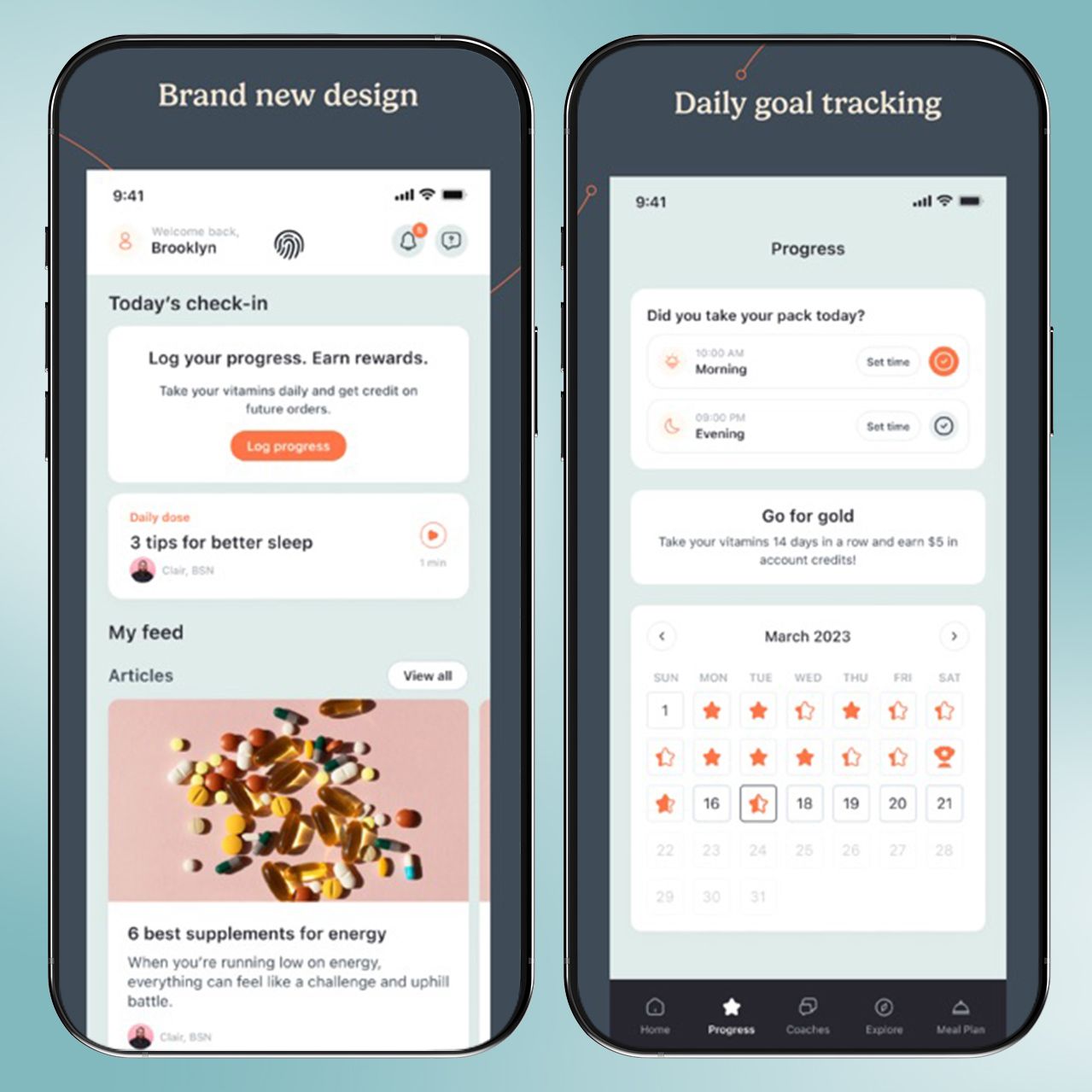 Persona Nutrition app