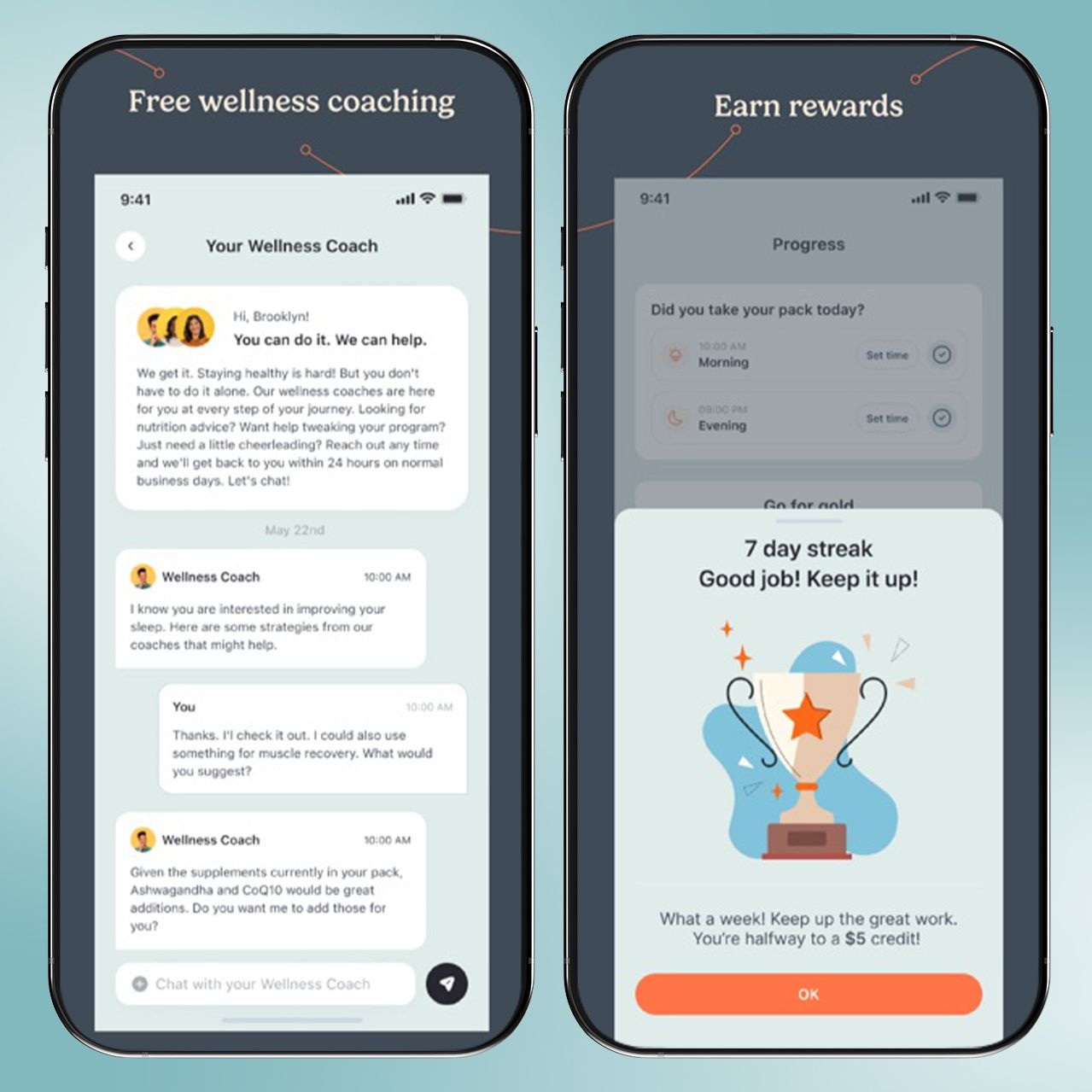 Persona Nutrition app