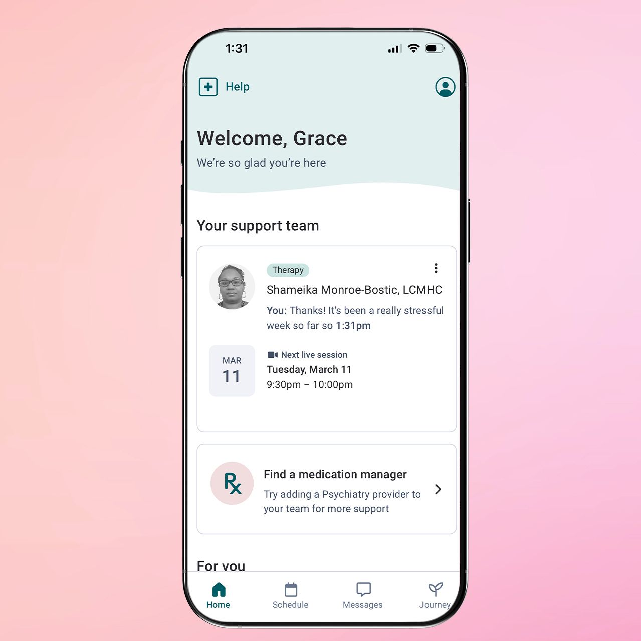 Tester tries Talkspace