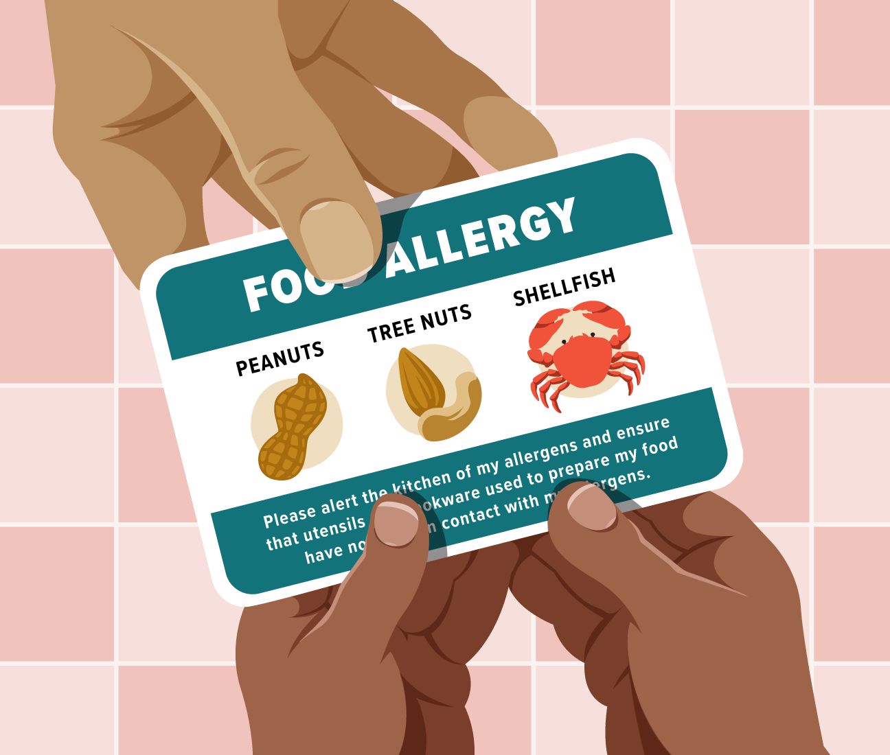 Food allergy card
