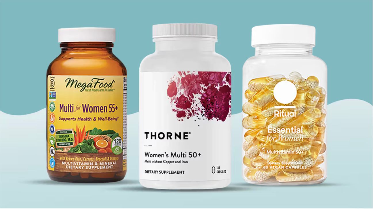 Women's multivitamins by MegaFood, Thorne, and Ritual