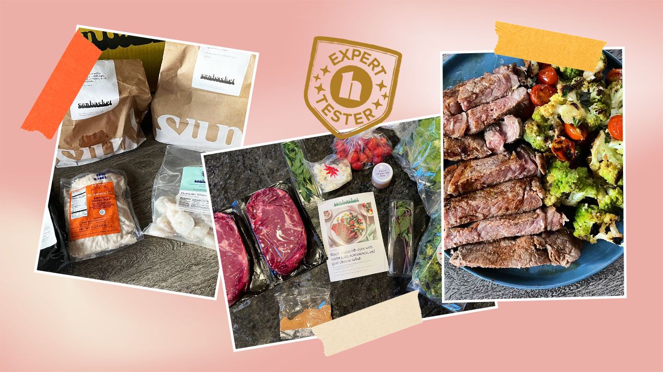 Sample meals from Sunbasket our tester tried.