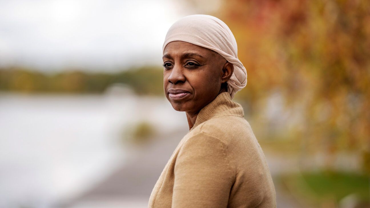 Female cancer survivor outdoors