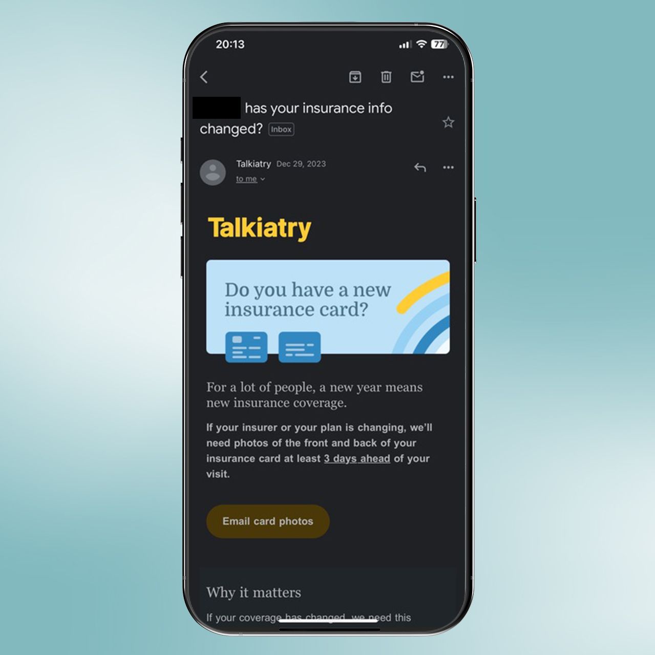 Talkiatry insurance info