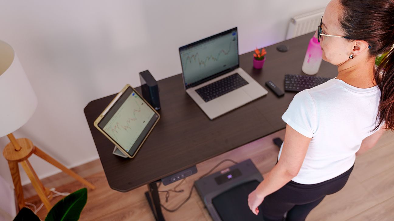treadmill desk at office