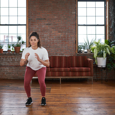 Lateral squat walk