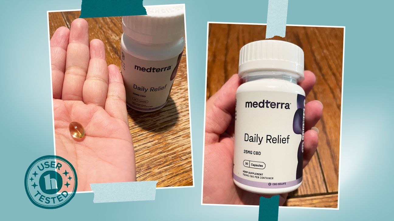 Tester photos of Medterra CBD capsules