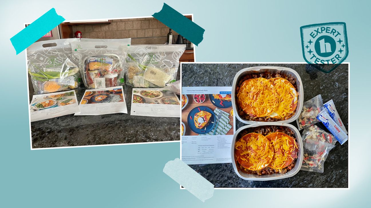 Tester images of Home Chef Meal kit. It features an 'Expert Tester' badge. 