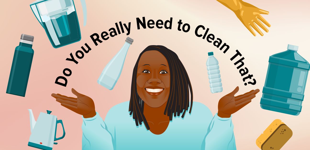 Tester and editor Kristin Currin asking if we need to clean that