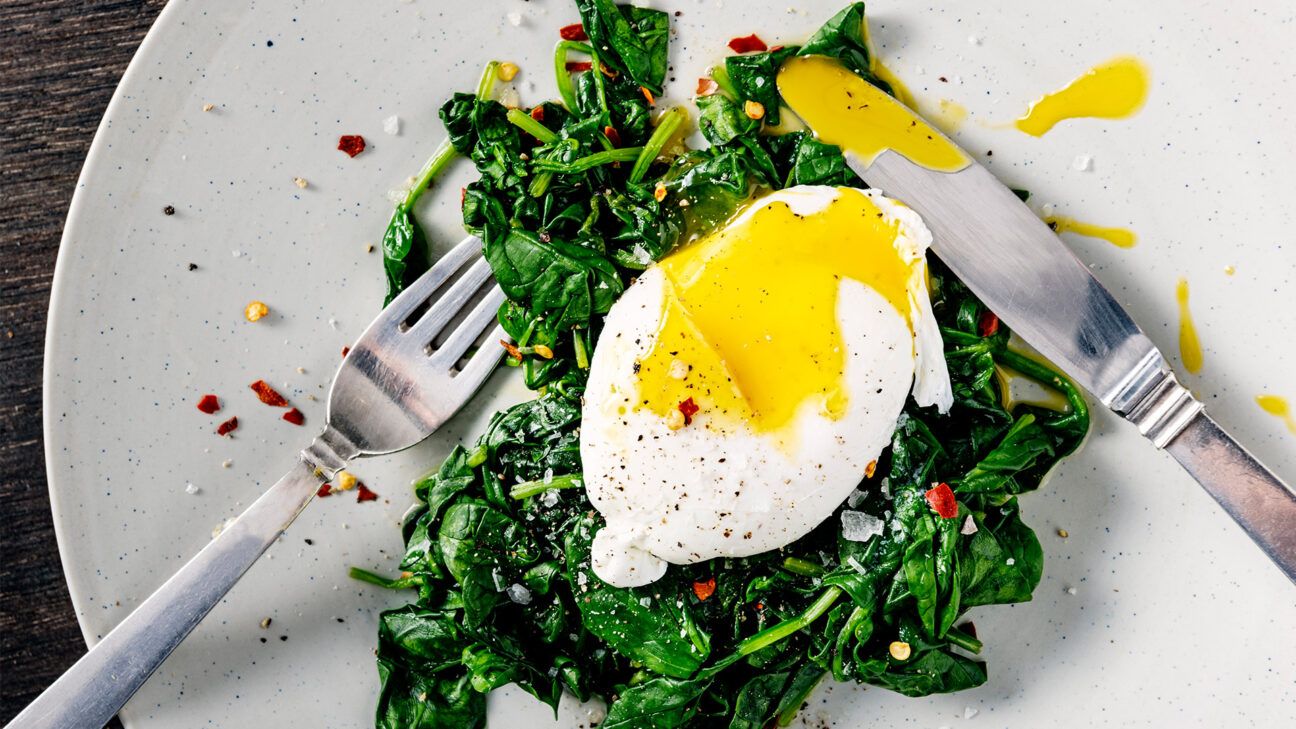Simple sautéed spinach