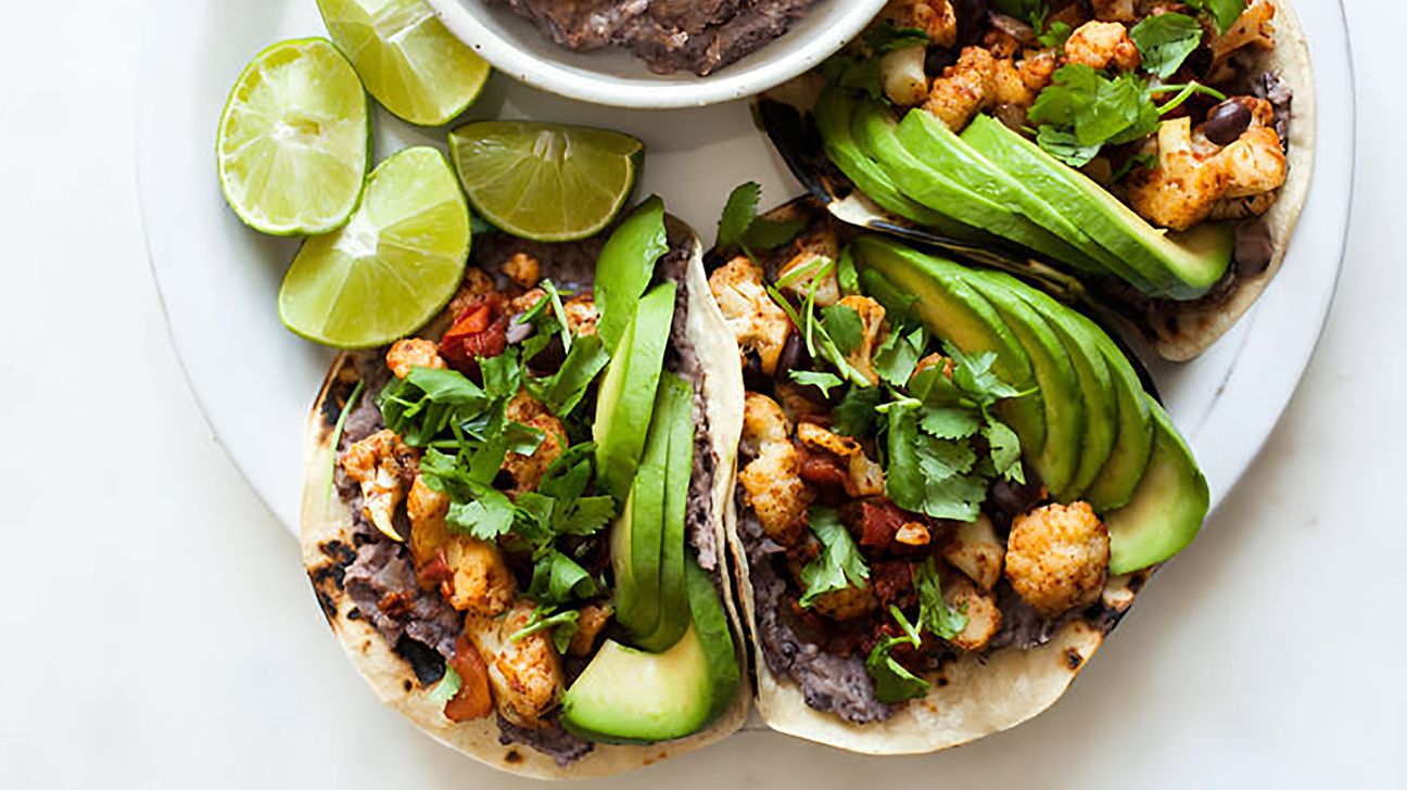 Cauliflower black bean rancheros