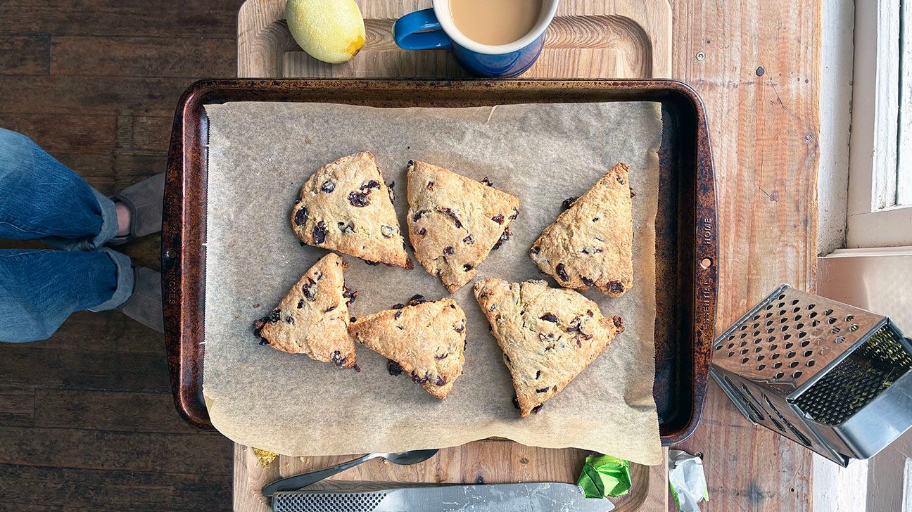 Cranberry buttermilk scones