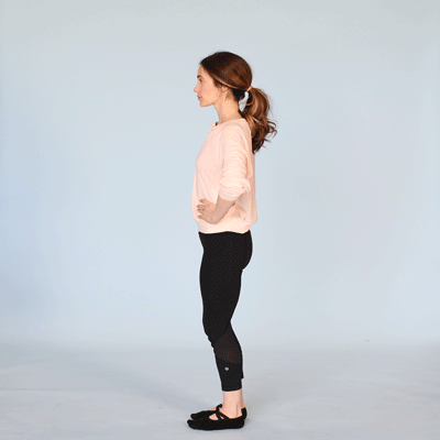 A person performing heel lifts. GIF credit: Active Body. Creative Mind.