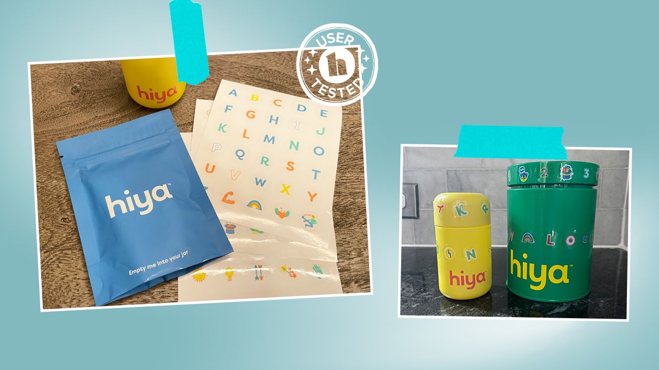 Collage of review images while trying Hiya vitamins