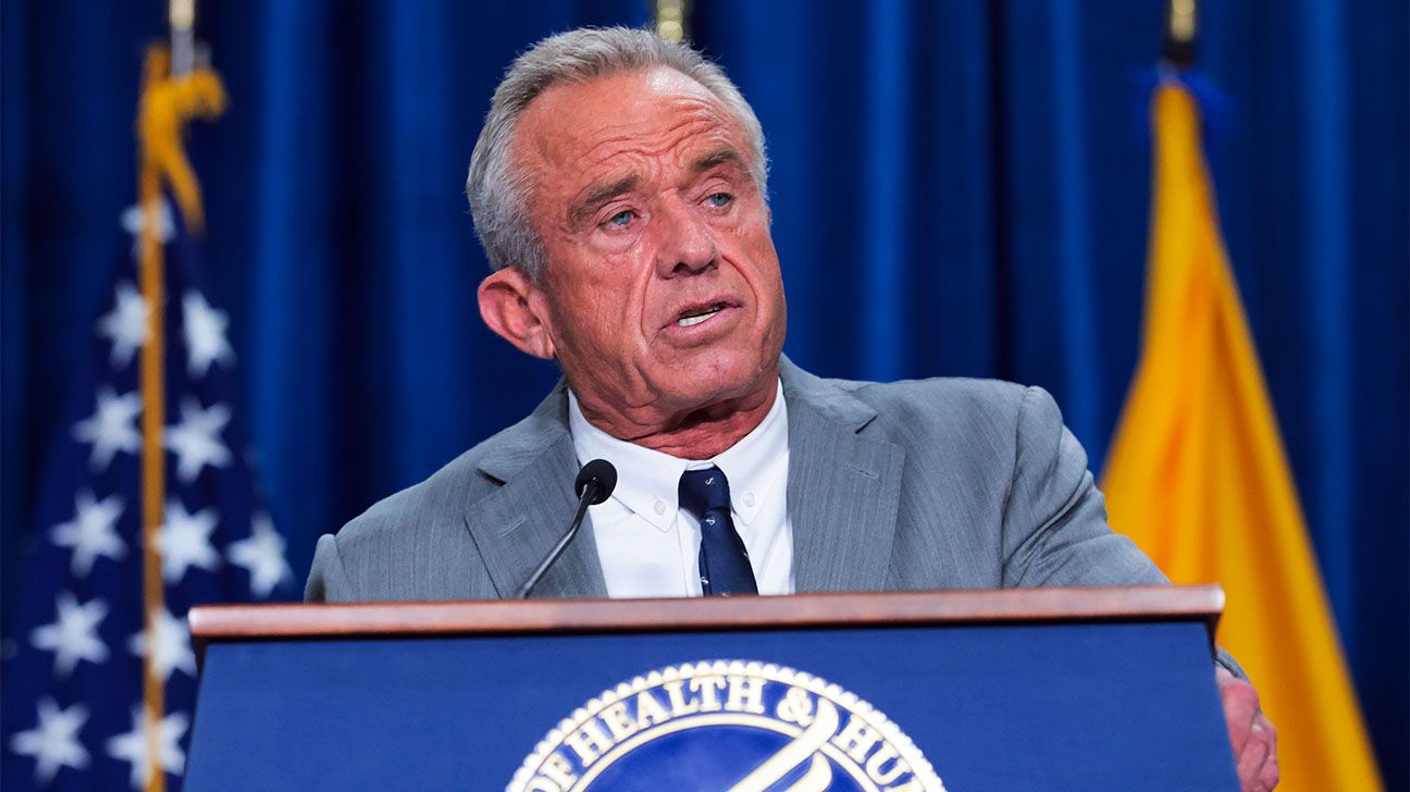 U.S. Secretary of Health and Human Services Robert F. Kennedy Jr. speaks during a policy announcement event at the U.S. Department of Health and Human Services on January 8, 2026 in Washington, DC