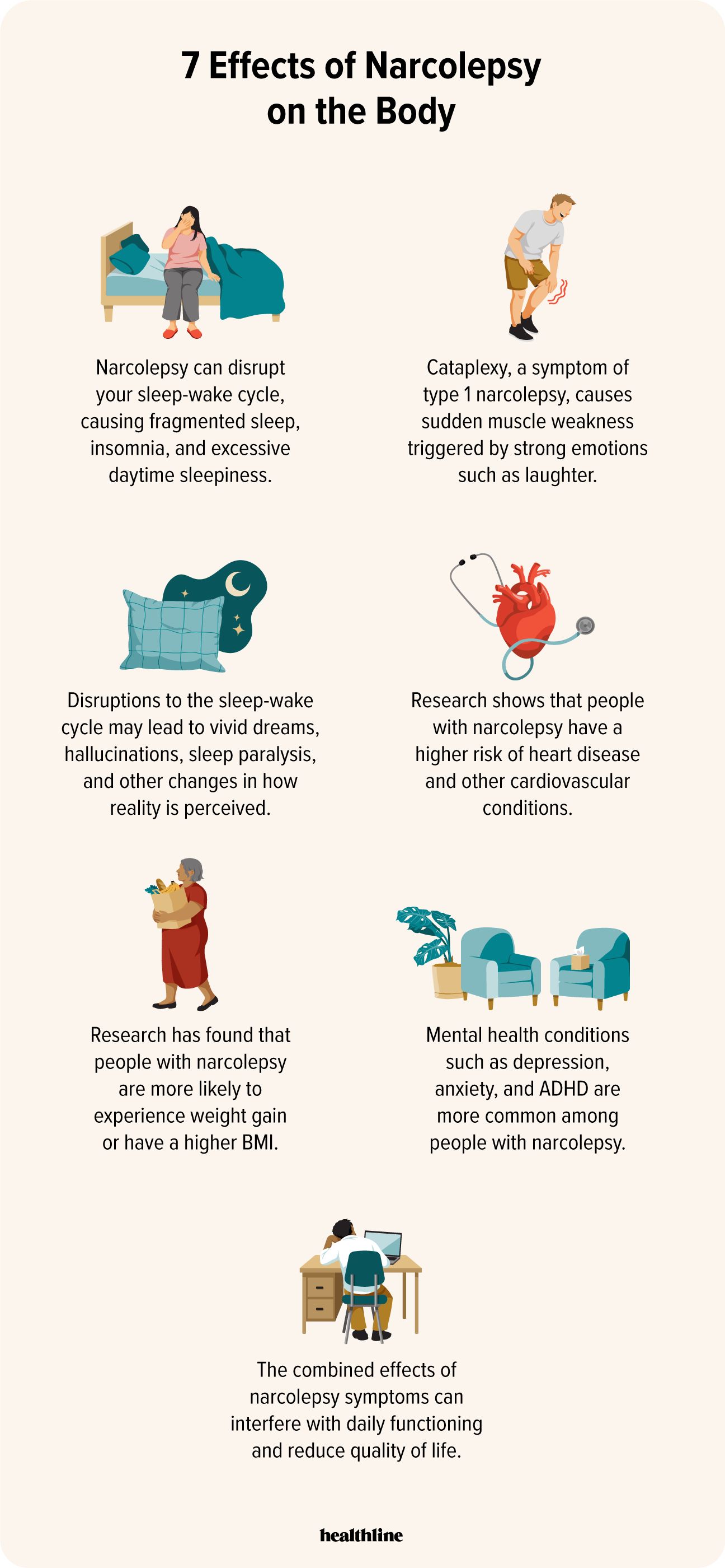 7 effects of narcolepsy on the body