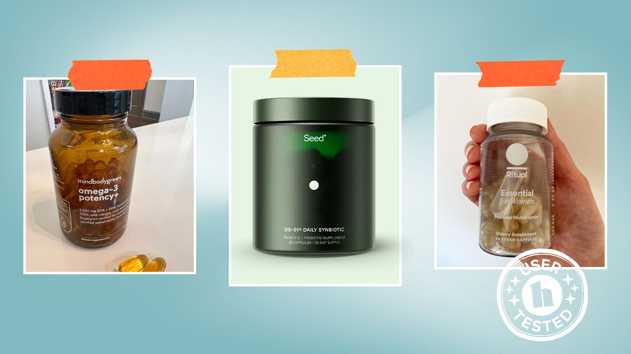 Best vitamin brands snapshots of user tester photos for brands mindbodygreen, Seed, and Ritual.