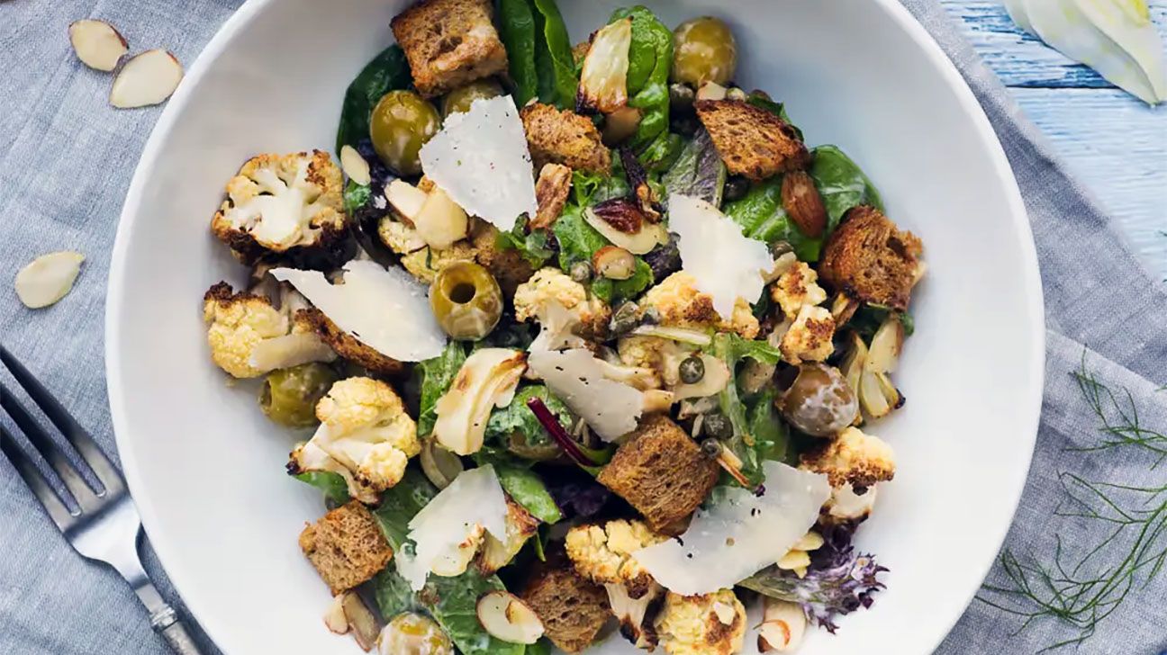 Roasted winter vegetable salad