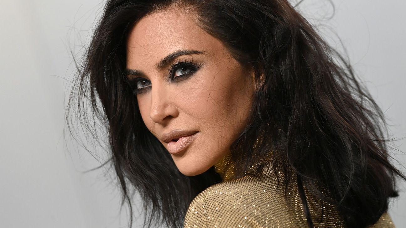 Close up of Kim Kardashian