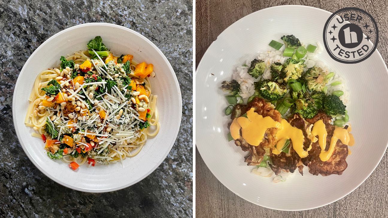 Our tester's photos of Green Chef meals by Kelli McGrane, MS, RD.
