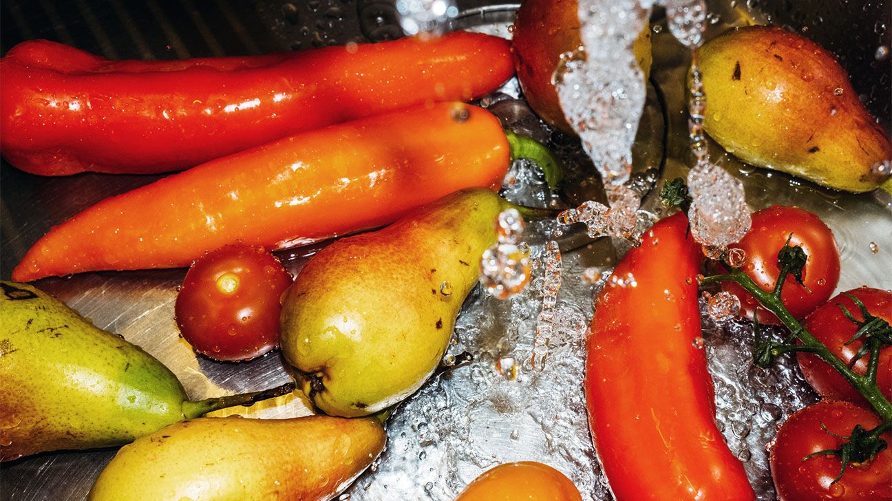 Close up image of roasted peppers