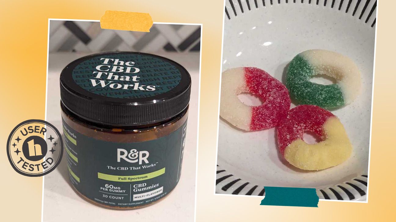R&R CBD gummies review photos by tester Jamie Elmer.
