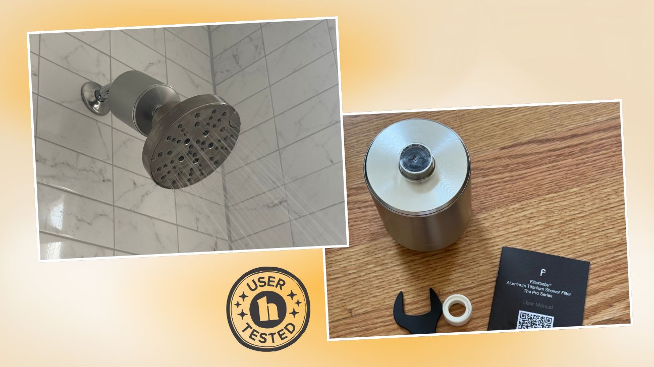 filterbaby filtered showerhead installed