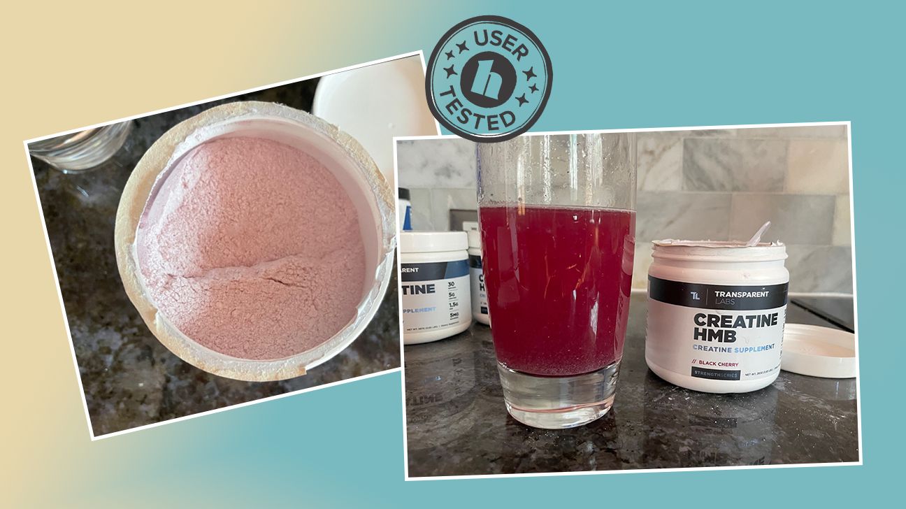 Photos of Creatine HMB by transparent labs tested by Kelli McGrane