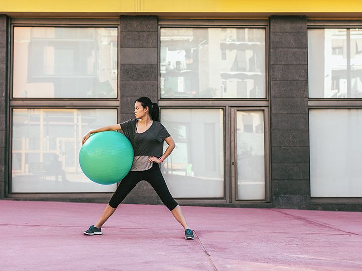 Exercise Ball Stretches for Balance and Stability